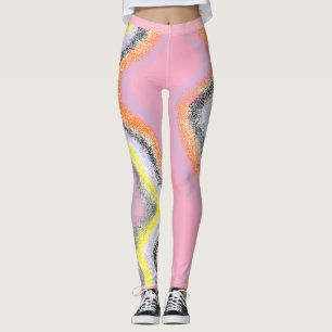 Abstract River Funky Leggings