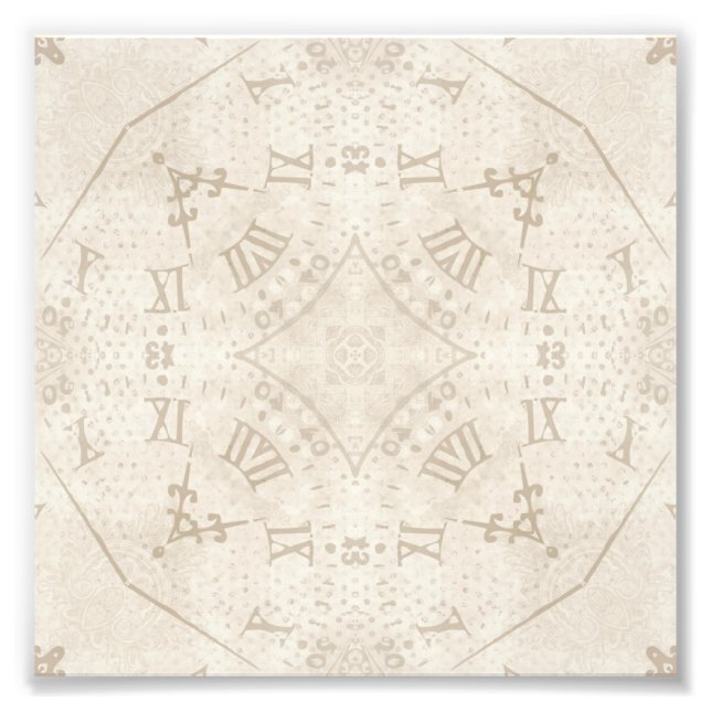 Abstract Roman Numeral Photo Print (Front)