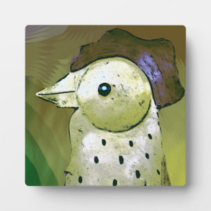 Abstract Rooster 1 Plaque