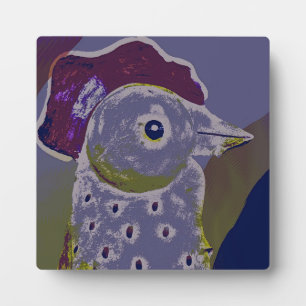 Abstract Rooster 2 Plaque