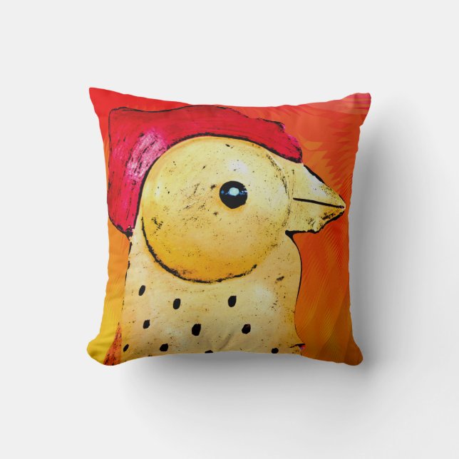 Abstract Rooster 4 Cushion (Front)