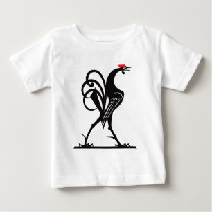 Abstract Rooster Silhouette Art Baby T-Shirt