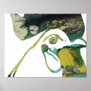 Abstract Rooster Silhouette. Poster