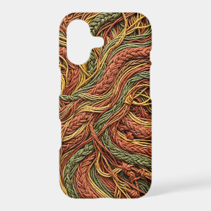 Abstract Root System Earth Tone iPhone Cases
