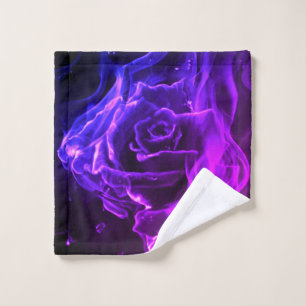 Abstract rose bath towel set