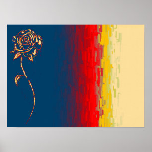Abstract Rose Canvas Print