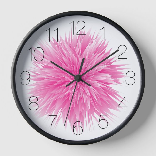 Abstract Rose Clock (Front)