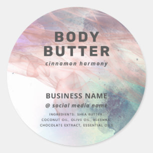 Abstract rose gold modern artistic ink product classic round sticker