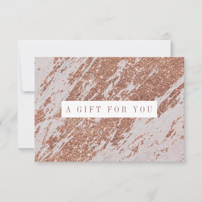 Abstract Rose Gold Pattern Certificate (Front)