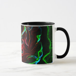 Abstract Rose mug
