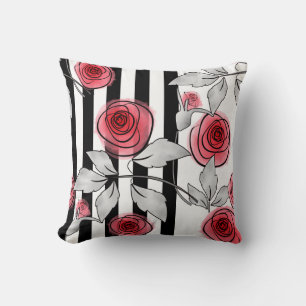 Abstract roses cushion