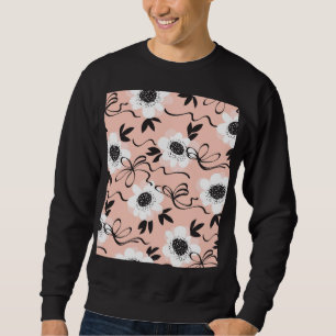 Abstract roses, pale colours, vintage pattern. sweatshirt