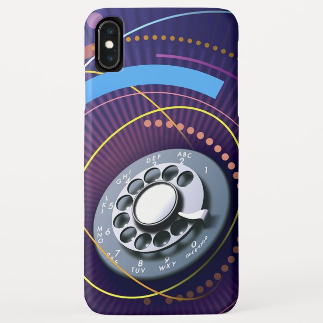 Abstract Rotary Dial Phone Case (Back)