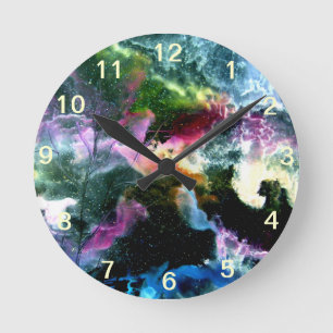 abstract round clock