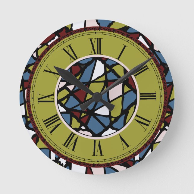 Abstract Round Clock (Front)