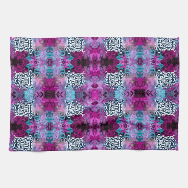 Abstract rules 4.4 tea towel (Horizontal)