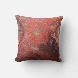 Abstract Rust Cushion
