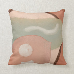 Abstract Rusty Organic Rounded Shapes Retro Modern Cushion