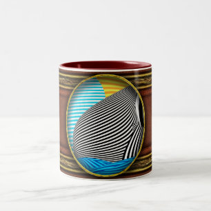 Abstract - Sailing Two-Tone Coffee Mug