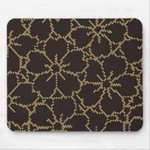 Abstract Sakura Japanese Floral Kimono Mouse Pad