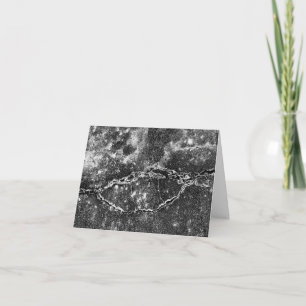 Abstract Salty Parking Lot Pavement Photo Note Card