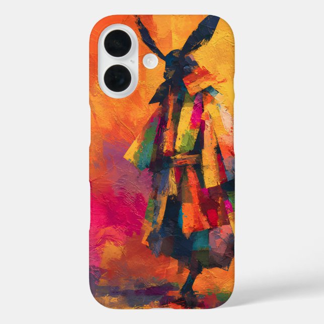 Abstract Samurai Warrior Silhouette Case-Mate iPhone Case (Back)