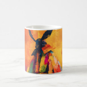 Abstract Samurai Warrior Silhouette Coffee Mug