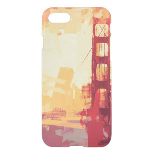 Abstract San Francisco Golden Gate Sunset iPhone SE/8/7 Case