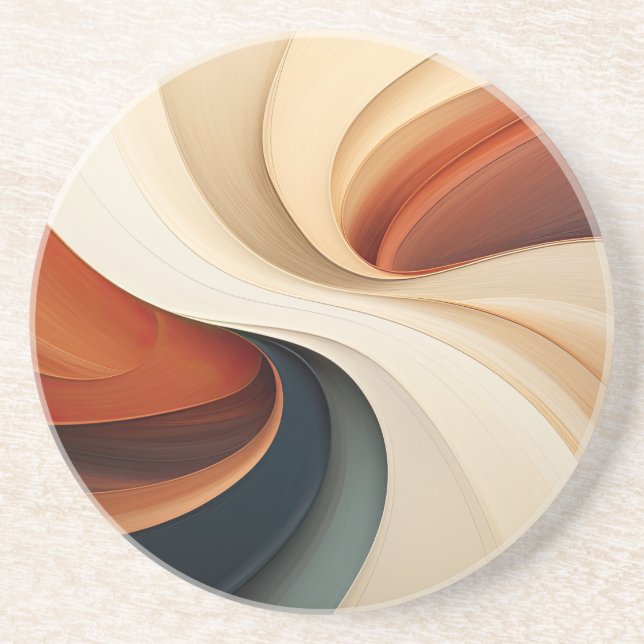 Abstract Sandstone Coaster (Front)