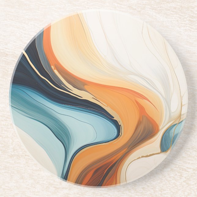 Abstract Sandstone Coaster (Front)