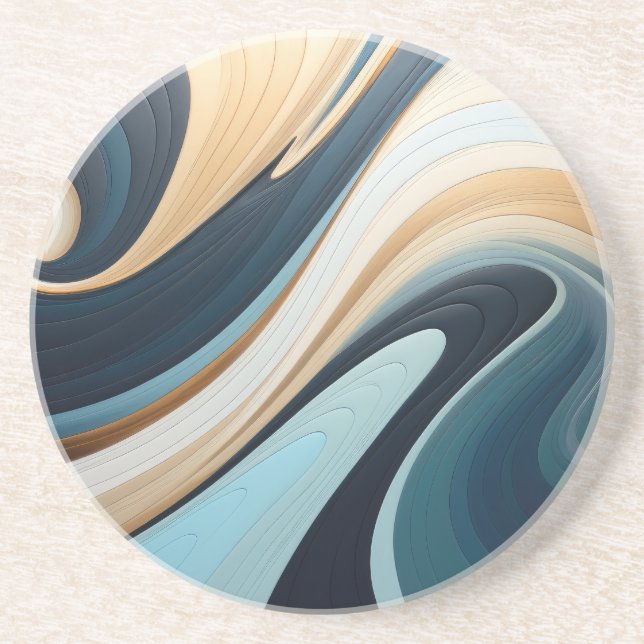 Abstract Sandstone Coaster (Front)