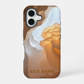 Abstract Sandstone Waveforms iPhone 16 Case