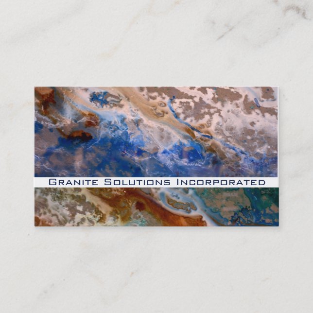 Abstract sandy beach pattern water foam pattern  business card (Front)