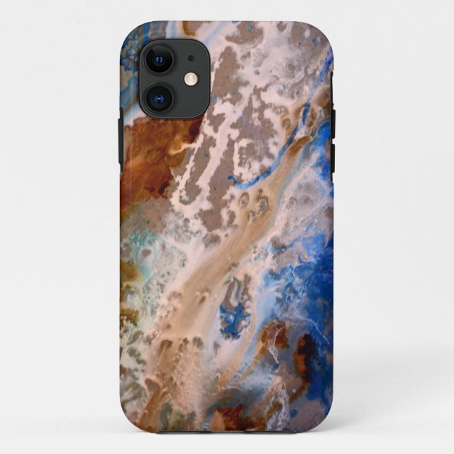 Abstract sandy beach pattern water foam pattern  Case-Mate iPhone case (Back)
