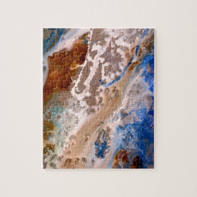 Abstract sandy beach pattern water foam pattern  jigsaw puzzle (Vertical)