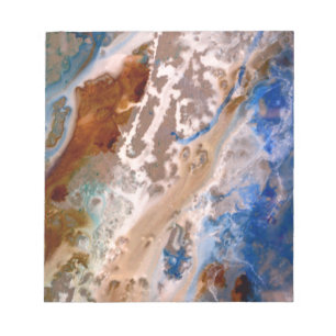 Abstract sandy beach pattern water foam pattern notepad