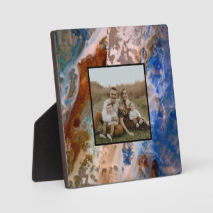 Abstract sandy beach pattern water foam pattern plaque