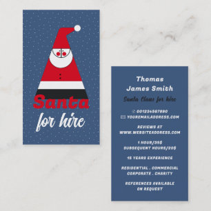 Abstract Santa, Santa Claus Entertainer Business Card
