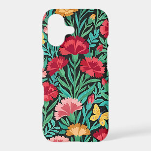 Abstract Scandinavian Carnations iPhone Cases