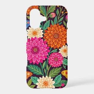 Abstract Scandinavian Dahlia iPhone Cases