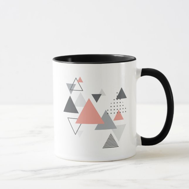 Abstract Scandinavian Geometric Design Mug (Right)