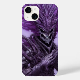 Abstract Scary Smiling Purple Demon Case-Mate iPhone 14 Case