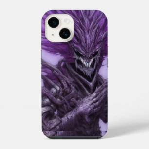 Abstract Scary Smiling Purple Demon iPhone 14 Case