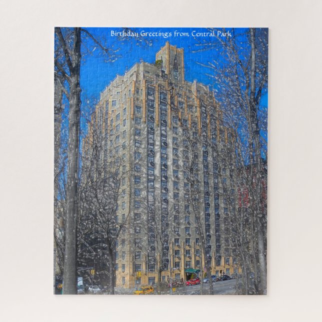 Abstract Scene . Central Park New York. Jigsaw Puz Jigsaw Puzzle (Vertical)