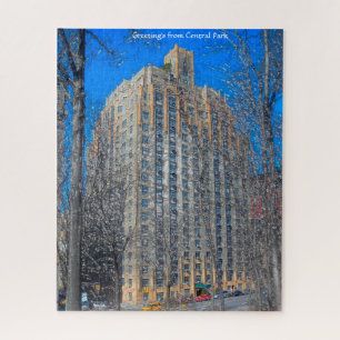 Abstract Scene . Central Park New York. Jigsaw Puz Puzzle