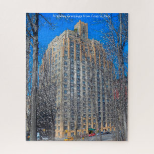 Abstract Scene . Central Park New York. Jigsaw Puz Puzzle
