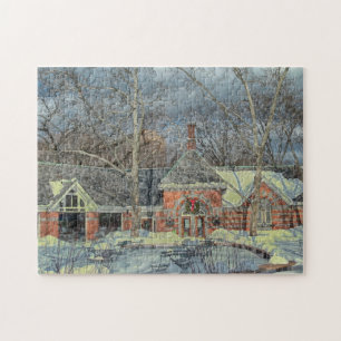 Abstract Scene . Central Park New York. Jigsaw Puzzle