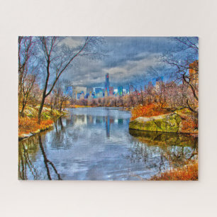 Abstract Scene . Central Park New York. Jigsaw Puzzle