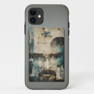 Abstract Scientist Portrait T-Shirt iPhone 11 Case