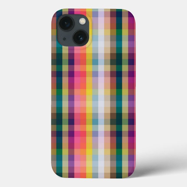 Abstract Scottish Plaid Case-Mate iPhone Case (Back)
